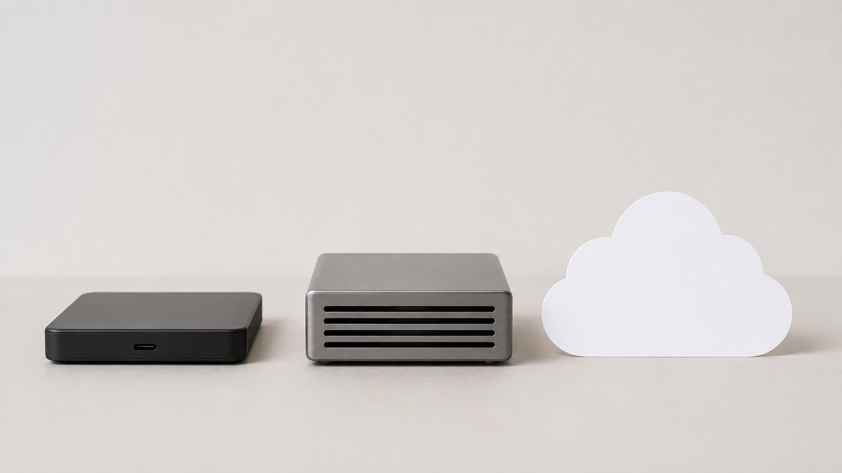 External Drive vs NAS vs Cloud for Photo Storage