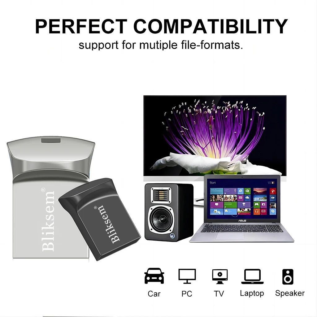 USB Thumb Drive 128GB 64GB 32GB 16GB 8GB 4GB 2GB 1GB USB2.0 Flash Drive High-Speed Transmission Memory Stick