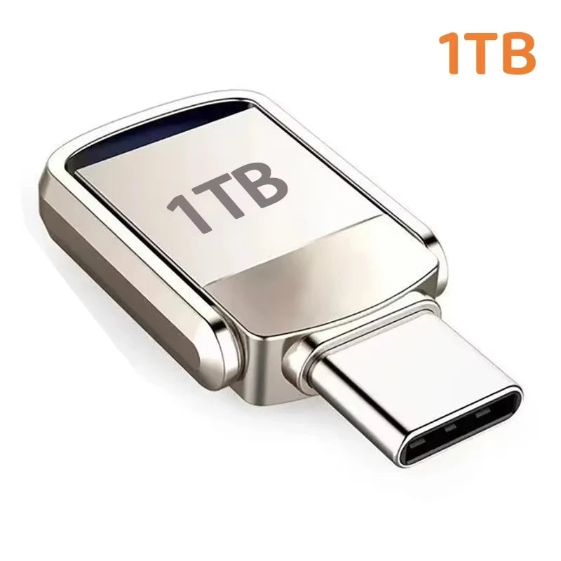 USB Adapter Flash Drive 2TB 3.2 Type C PenDrive Memory Stick 256GB 1TB 2TB Pen Drive Flash Disk for PC Smartphone Storage U Disk