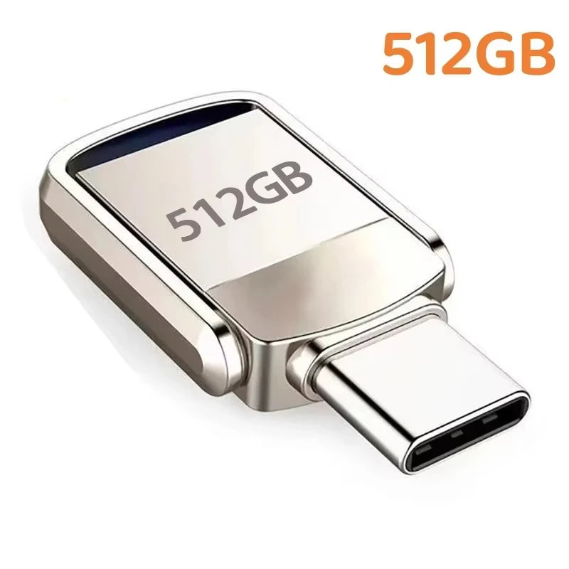 USB Adapter Flash Drive 2TB 3.2 Type C PenDrive Memory Stick 256GB 1TB 2TB Pen Drive Flash Disk for PC Smartphone Storage U Disk