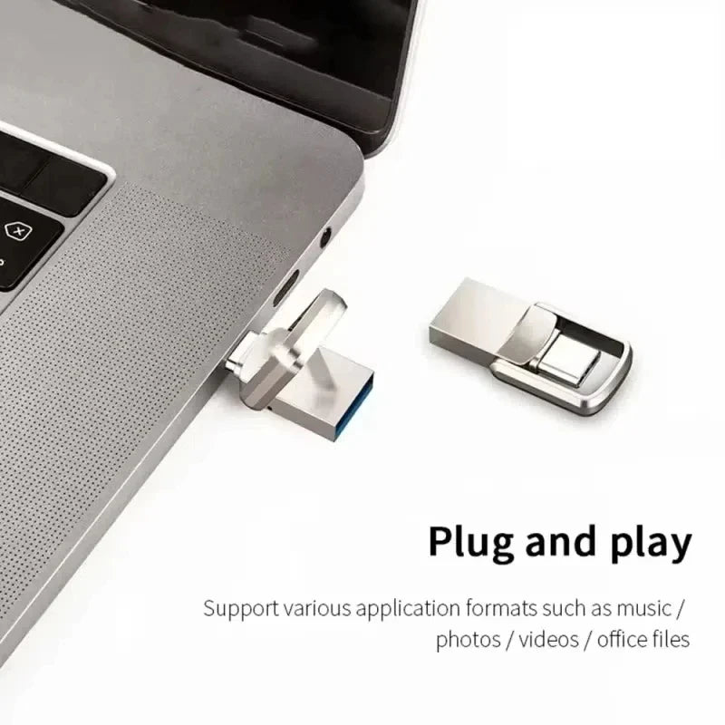 USB Adapter Flash Drive 2TB 3.2 Type C PenDrive Memory Stick 256GB 1TB 2TB Pen Drive Flash Disk for PC Smartphone Storage U Disk