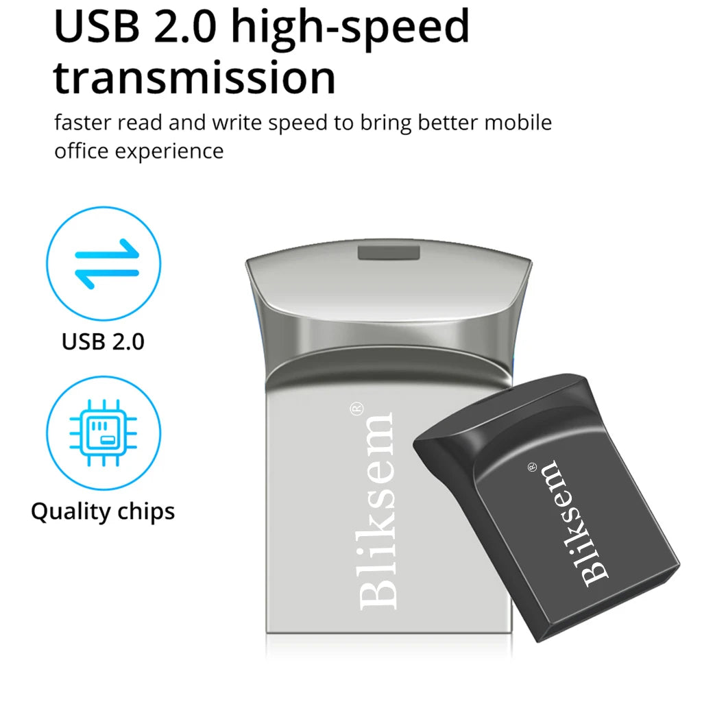 USB Thumb Drive 128GB 64GB 32GB 16GB 8GB 4GB 2GB 1GB USB2.0 Flash Drive High-Speed Transmission Memory Stick